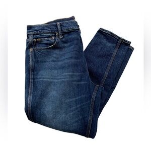 Polo Ralph Lauren Tompkins Mid Rise Skinny Cropped Jeans Women’s 33 Dark Wash